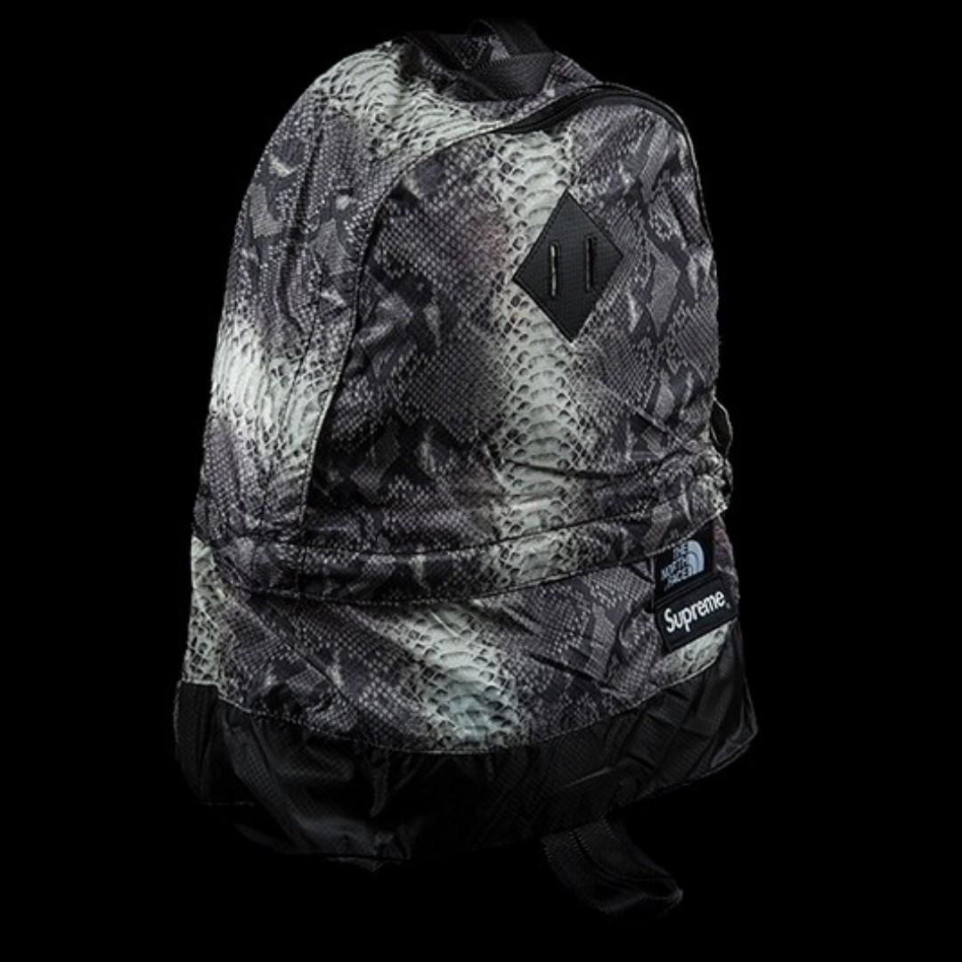 supreme snakeskin north face