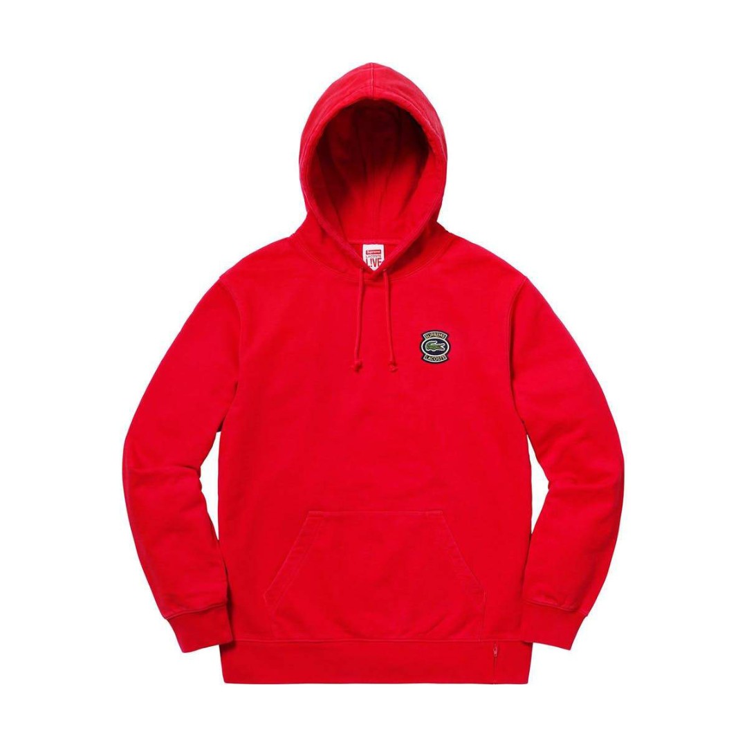Lacoste red hoodie clearance