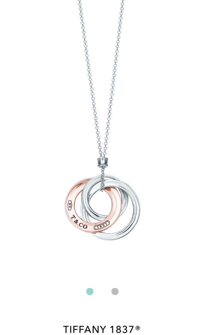 Tiffany and co outlet interlocking circles necklace
