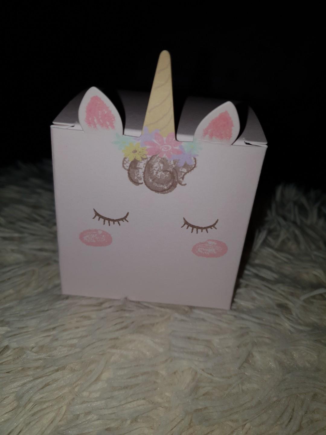 Unicorn Gifts Box 1 Per Pc Design Craft Others On Carousell