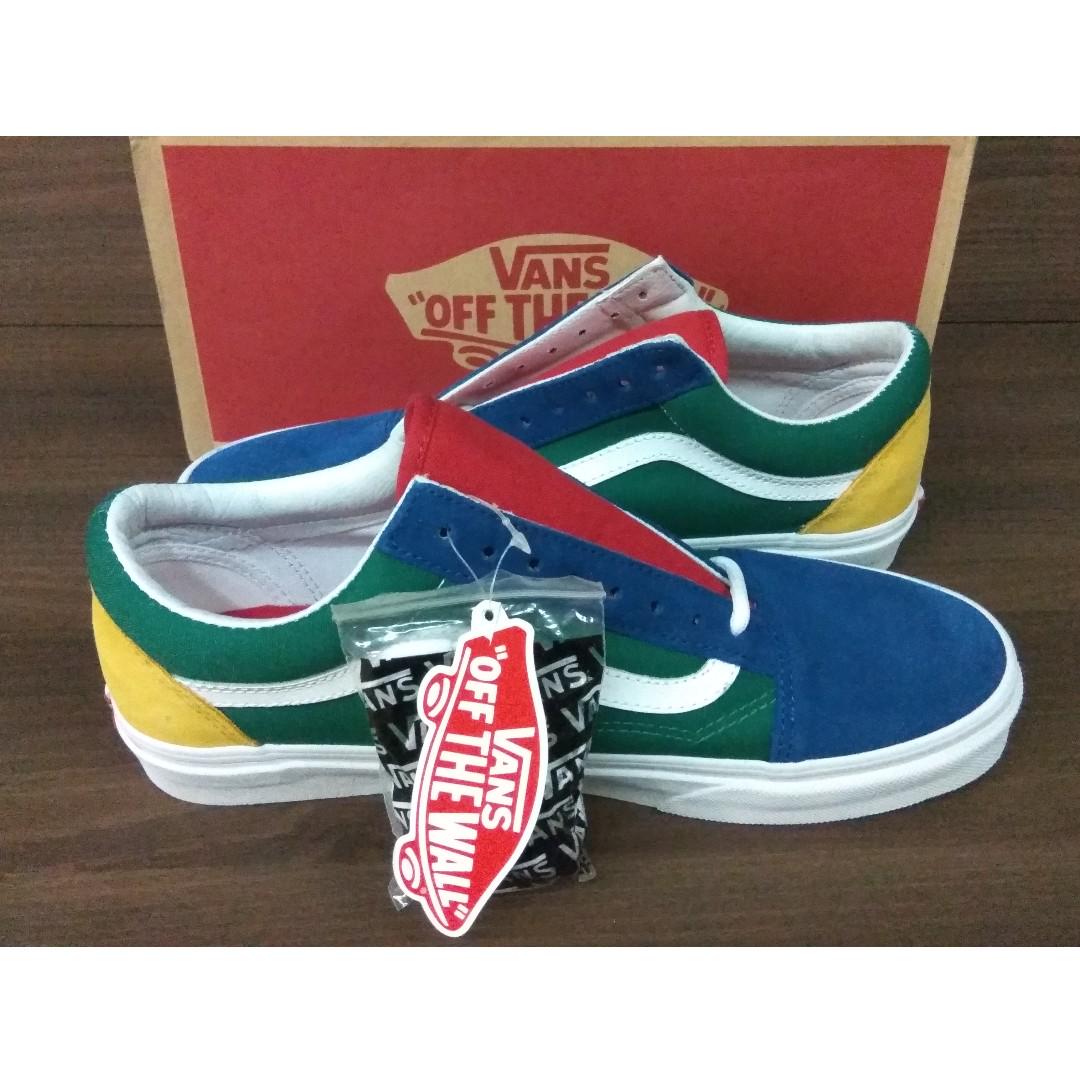 Yellow green blue outlet red vans