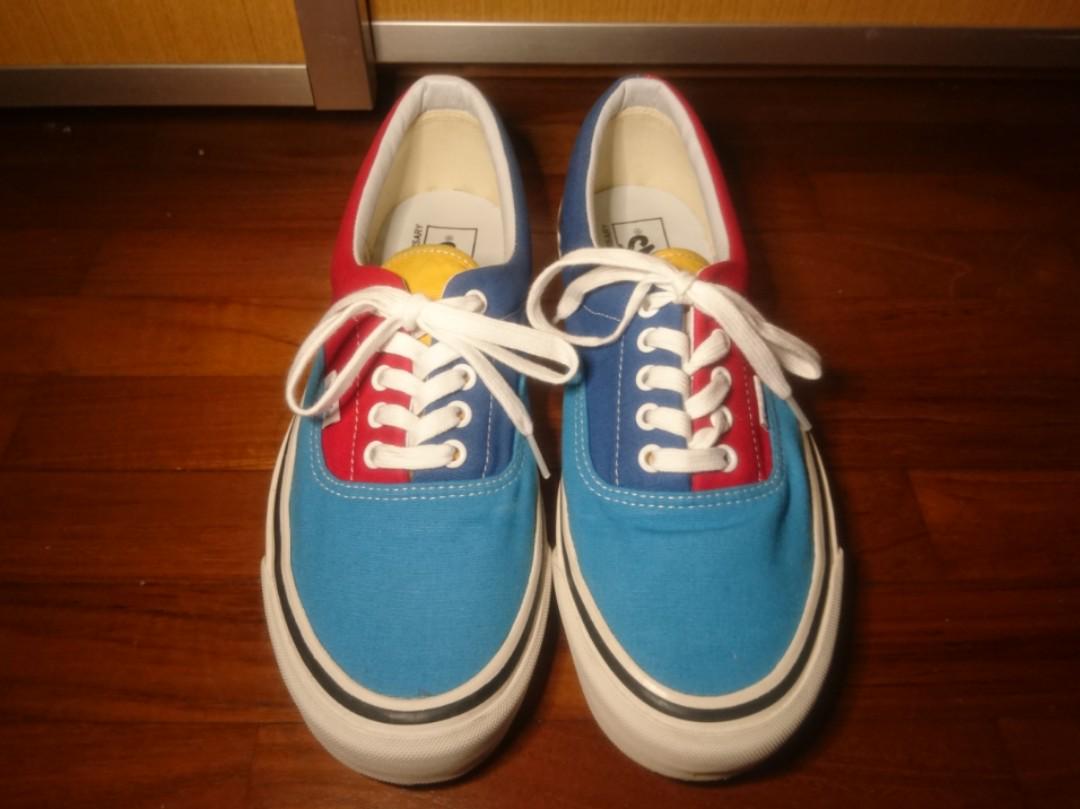 blue red and yellow vans