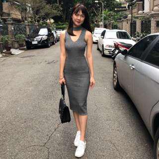 Bershka Wool Long Dress S