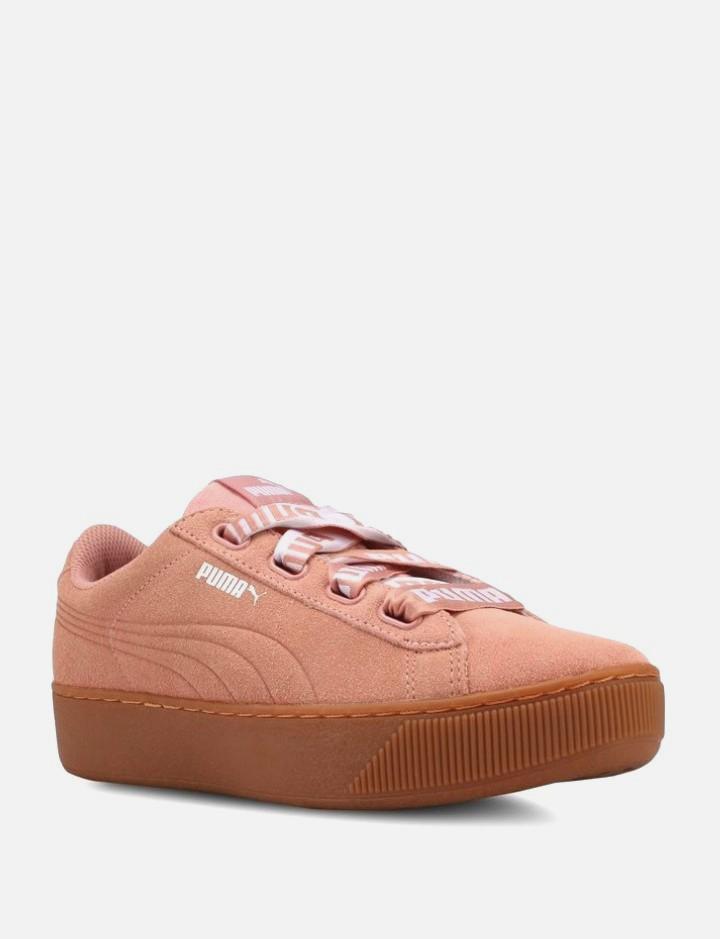 Puma vikky top platform ribbon pink