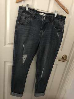 BNWOT MISS SHOP ripped boyfriend jeans