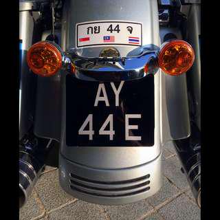AY 44 E License Plate Number