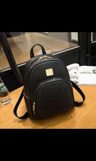 Ready Stock Korean Style Women Casual Backpack Fashion Beg PU Leather Bagpack