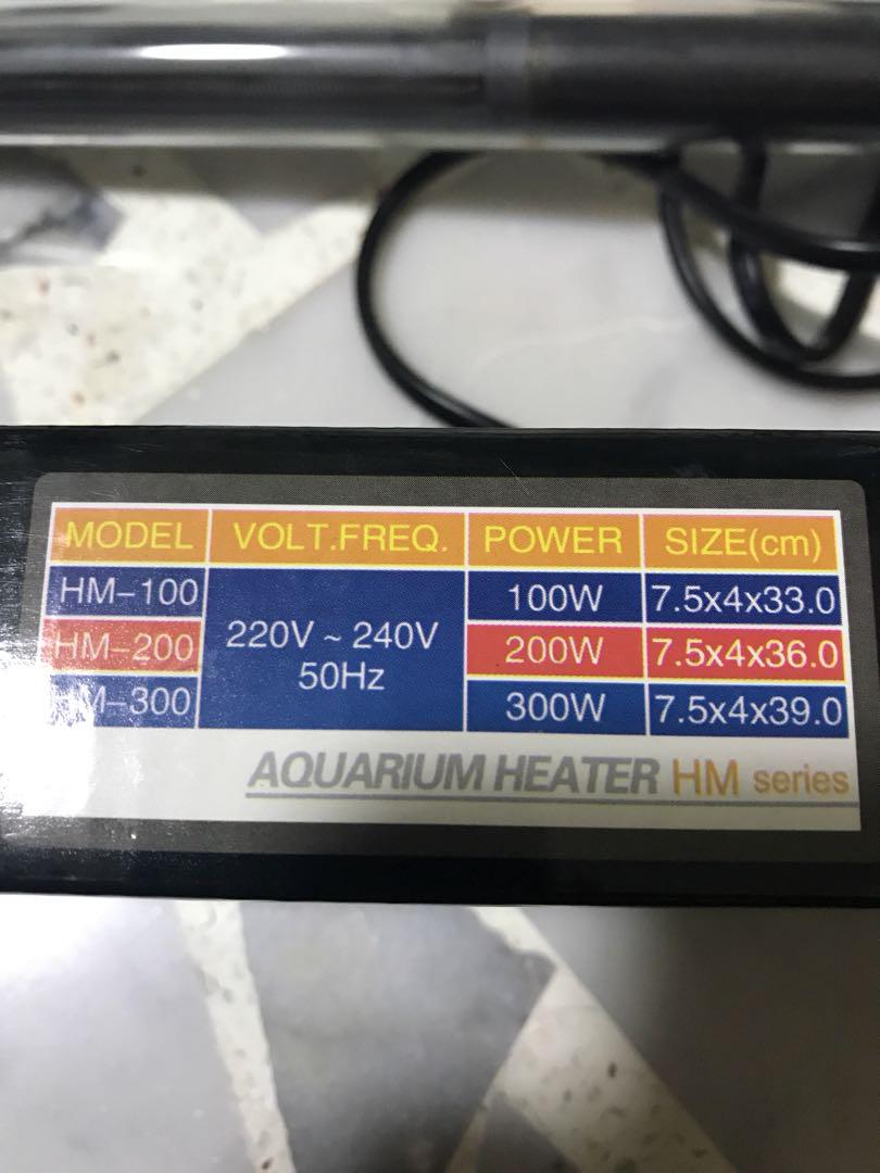 Ada Aquarium Water Heater 200w Pet Supplies Homes Other Pet Accessories On Carousell