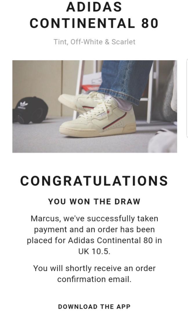 Adidas Continental 80 Off White Men s Fashion Footwear Sneakers on Carousell