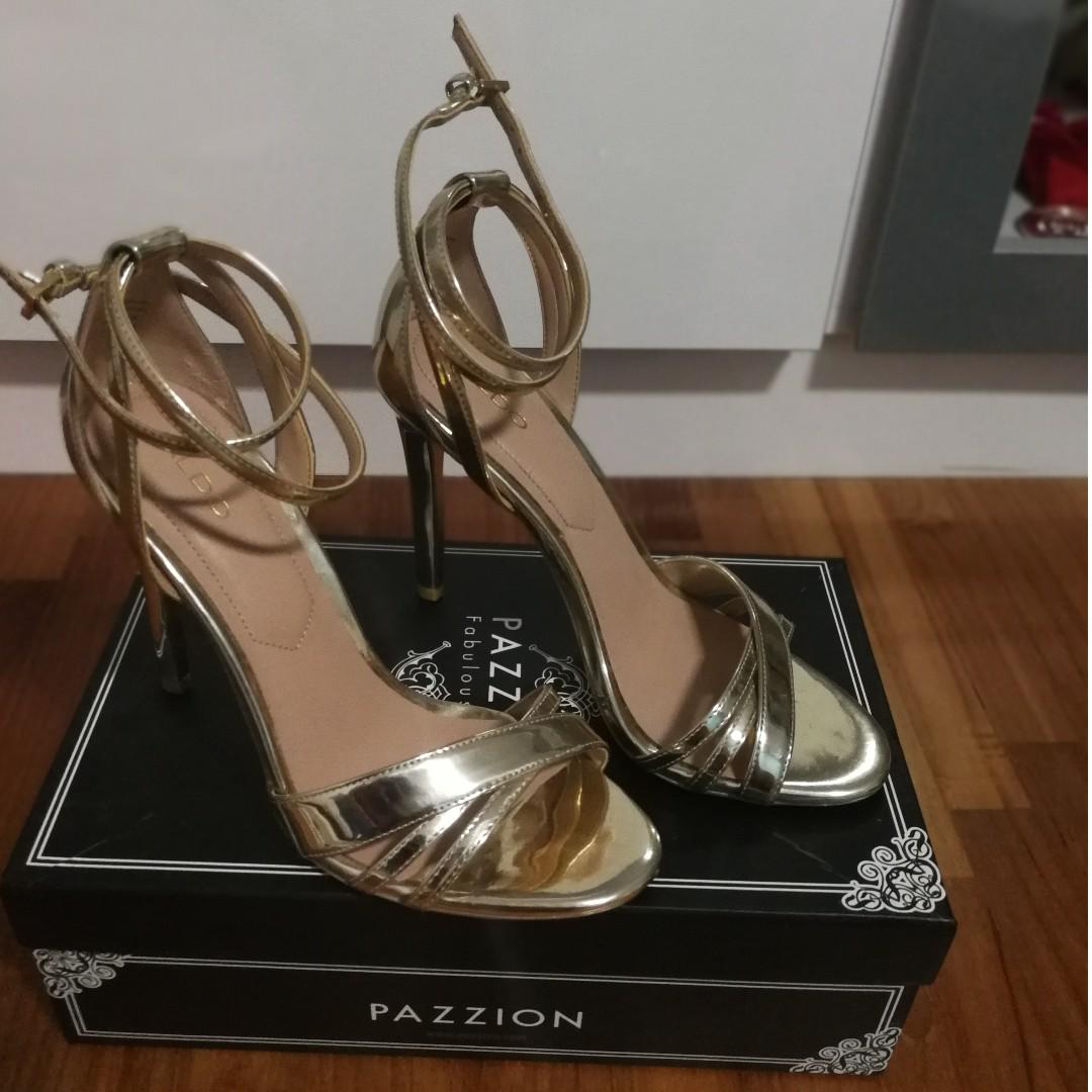 Aldo gold clearance heel