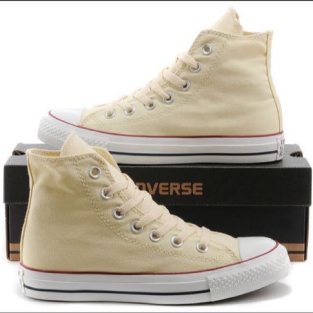 converse cream high cut