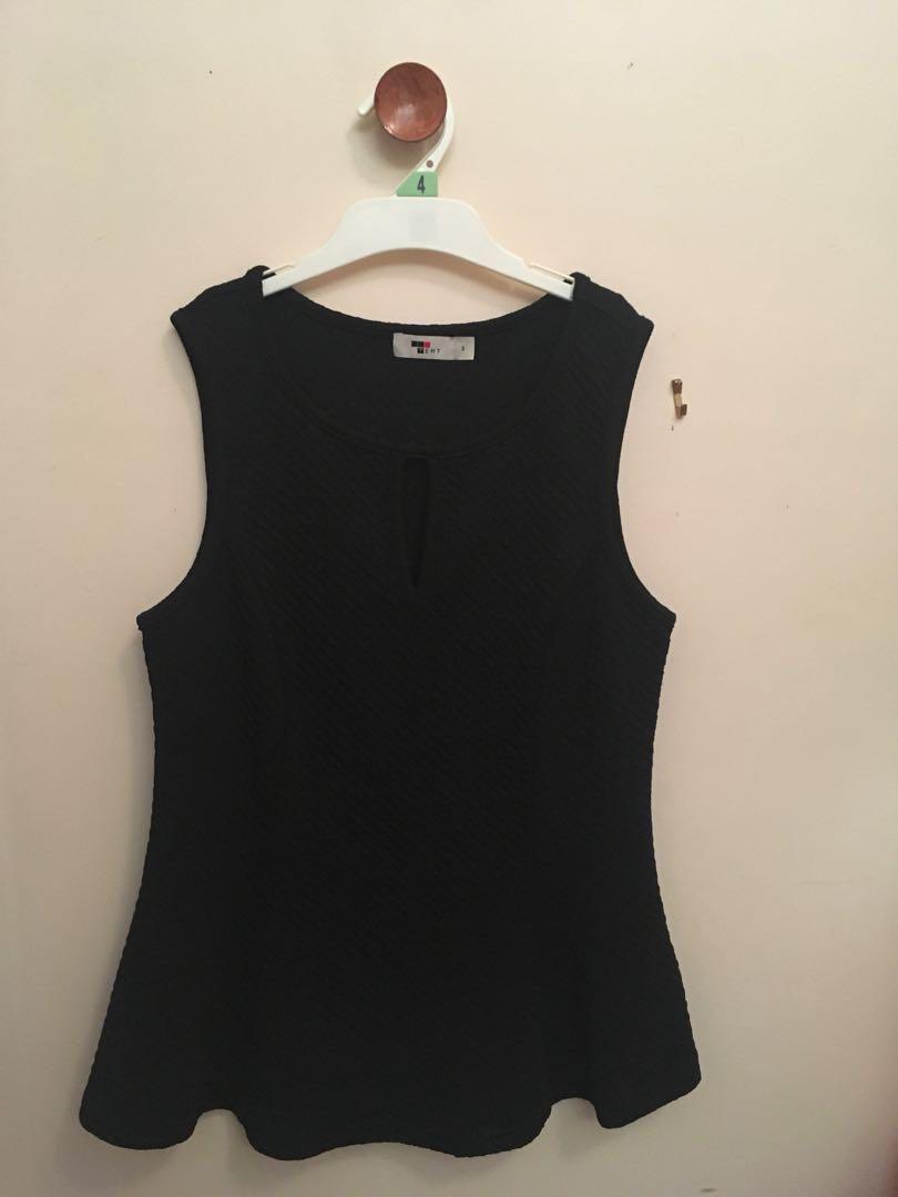 Black Neat Casual Formal Top Women S Fashion Clothes On Carousell