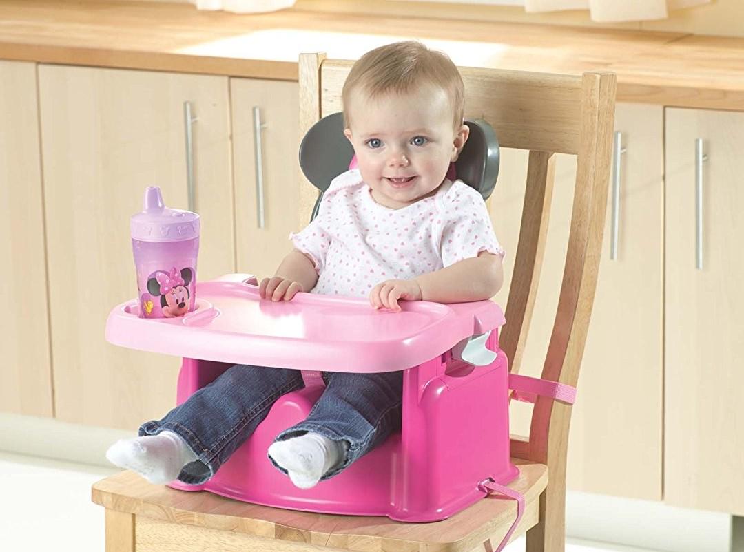 BN The First Years Disney Baby Toddler Booster Seat Highchair Minnie Mouse Pink Babies Kids Nursing Feeding Weaning Toddler Feeding on Carousell