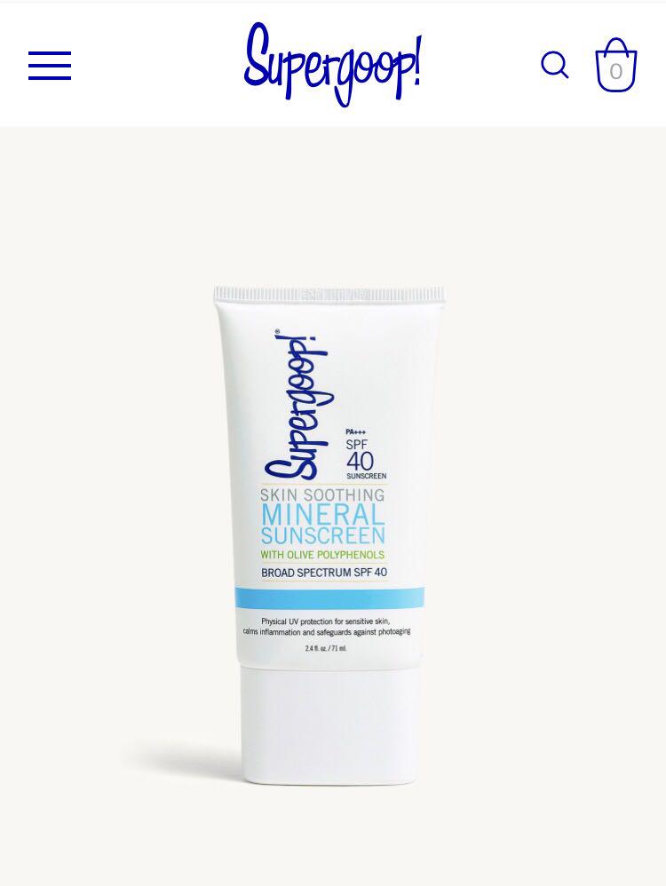 supergoop sunscreen sensitive skin