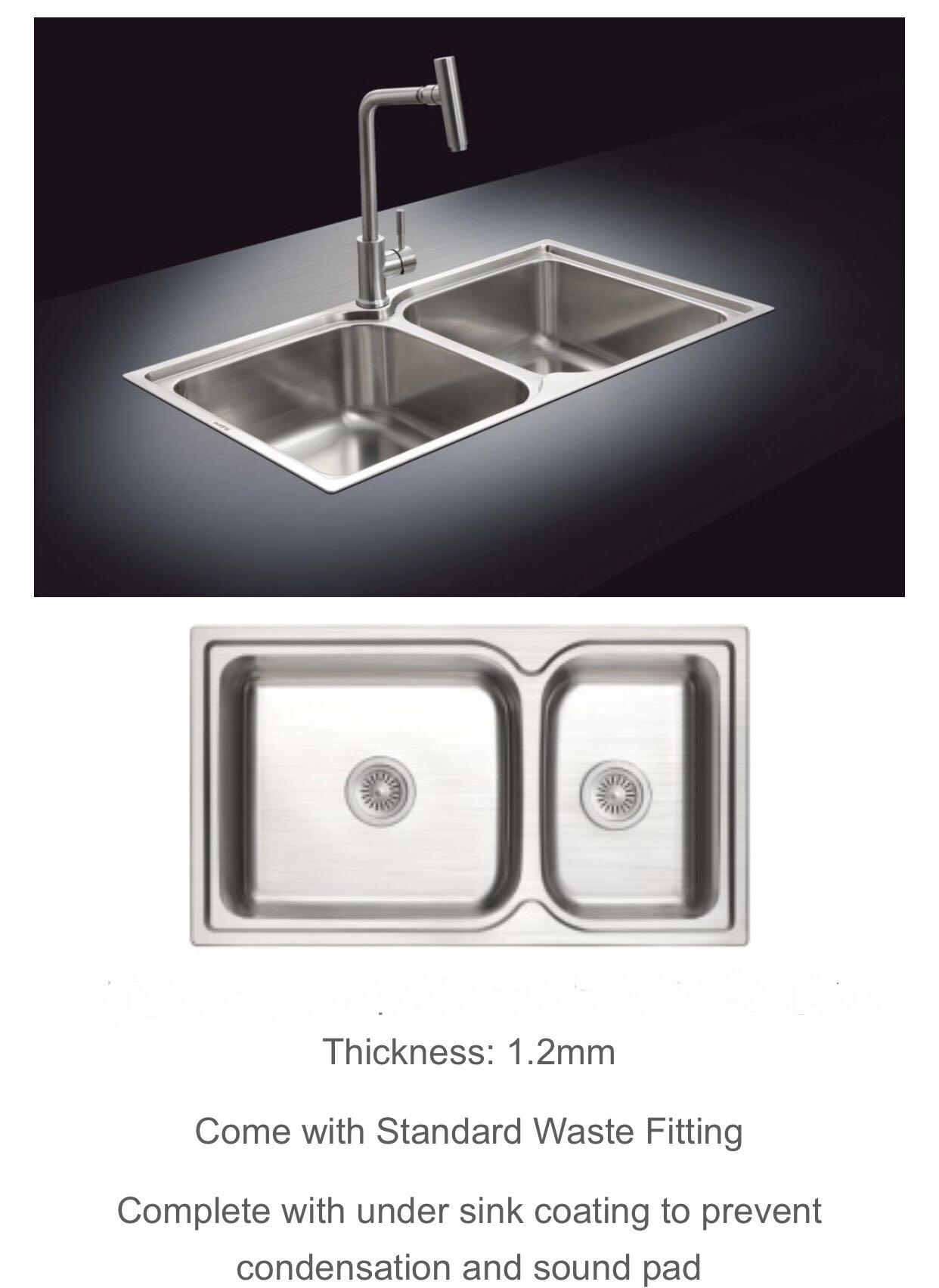 Stainless Steel Top Mount Kitchen Sink Brand New Home Appliances Kitchenware On Carousell