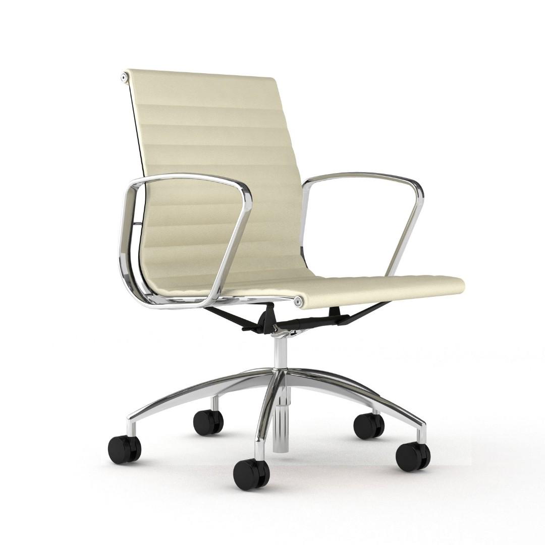 Bristol Ribbed Como Office Chairs Cream-Coloured, Furniture & Home ...