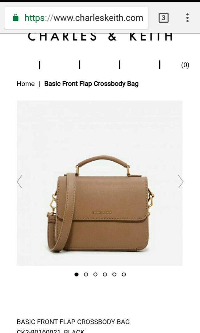 Basic front deals flap crossbody bag