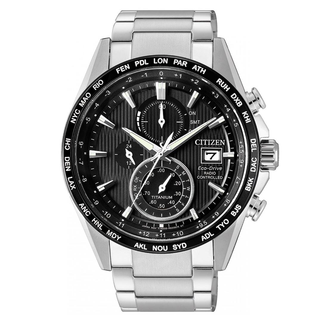 Citizen 星辰eco Drive 光動能超級鈦tm Super Titanium At8154 e 萬年曆perpetual Calendar 電波時計radio Controlled 10 Bar 防水藍寶石玻璃錶面 名牌 錶 Carousell