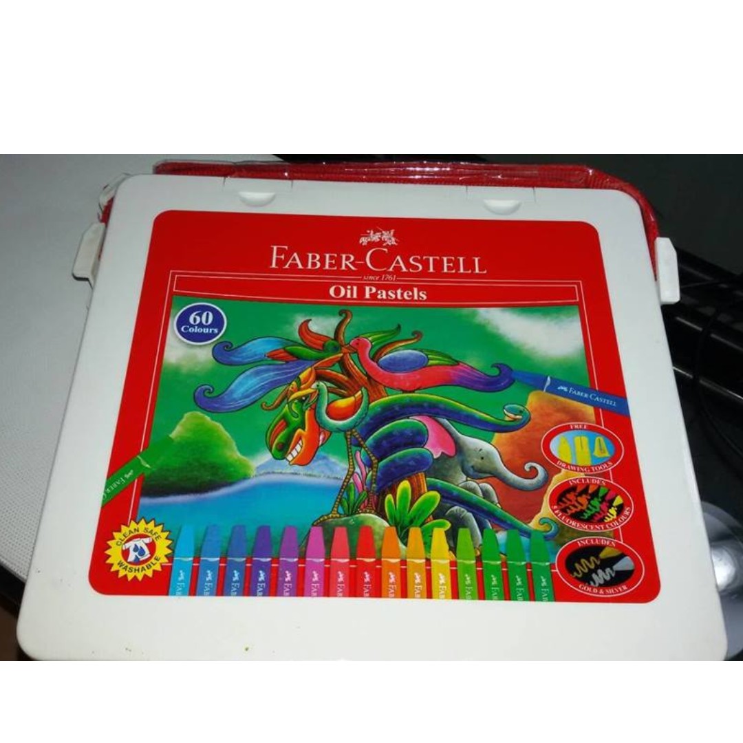 Crayon Faber Castell Oil Pastels Isi 60 Buku Alat Tulis Alat