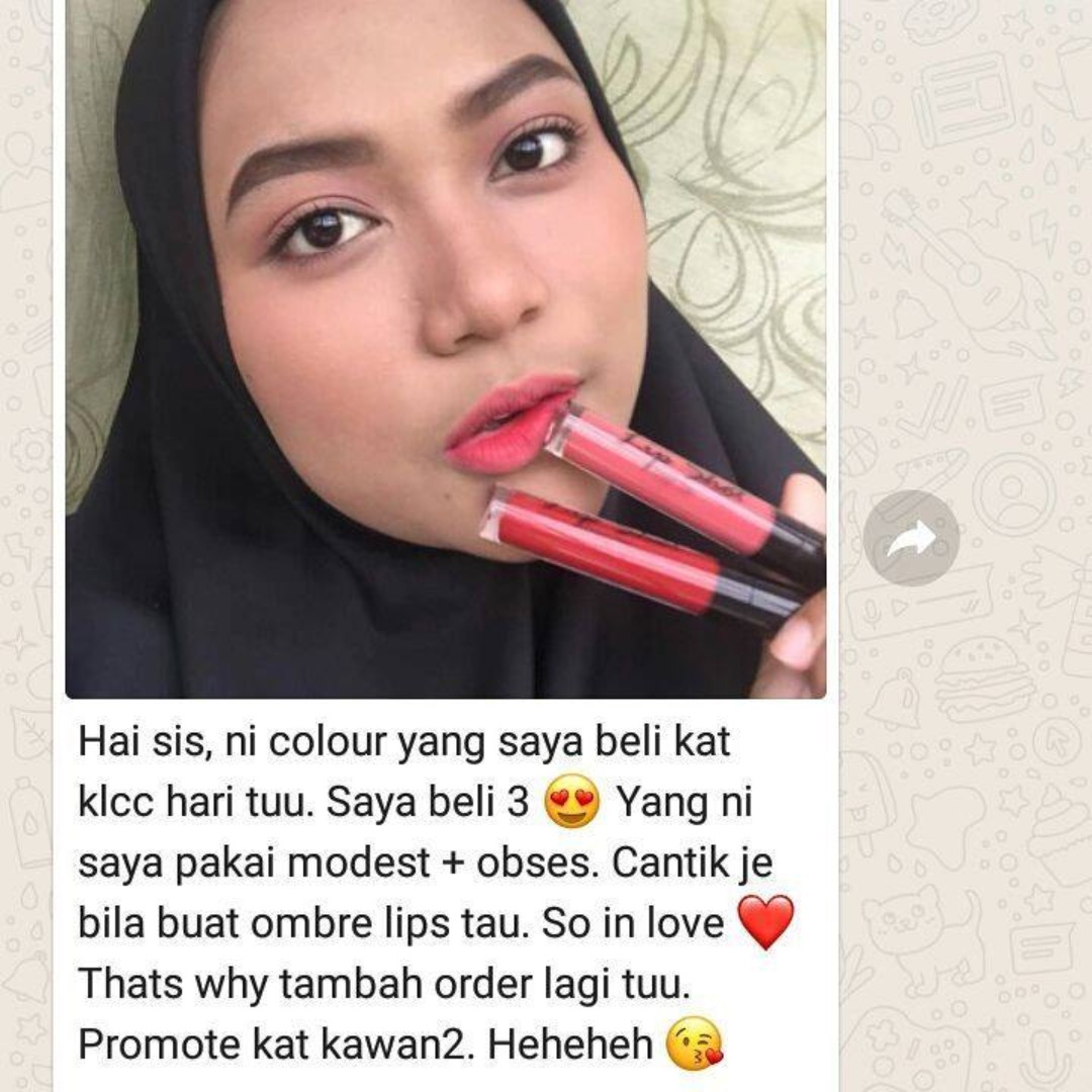 Ombre Lipstik Wardah No 3 Dan 7  Lipstutorial.org