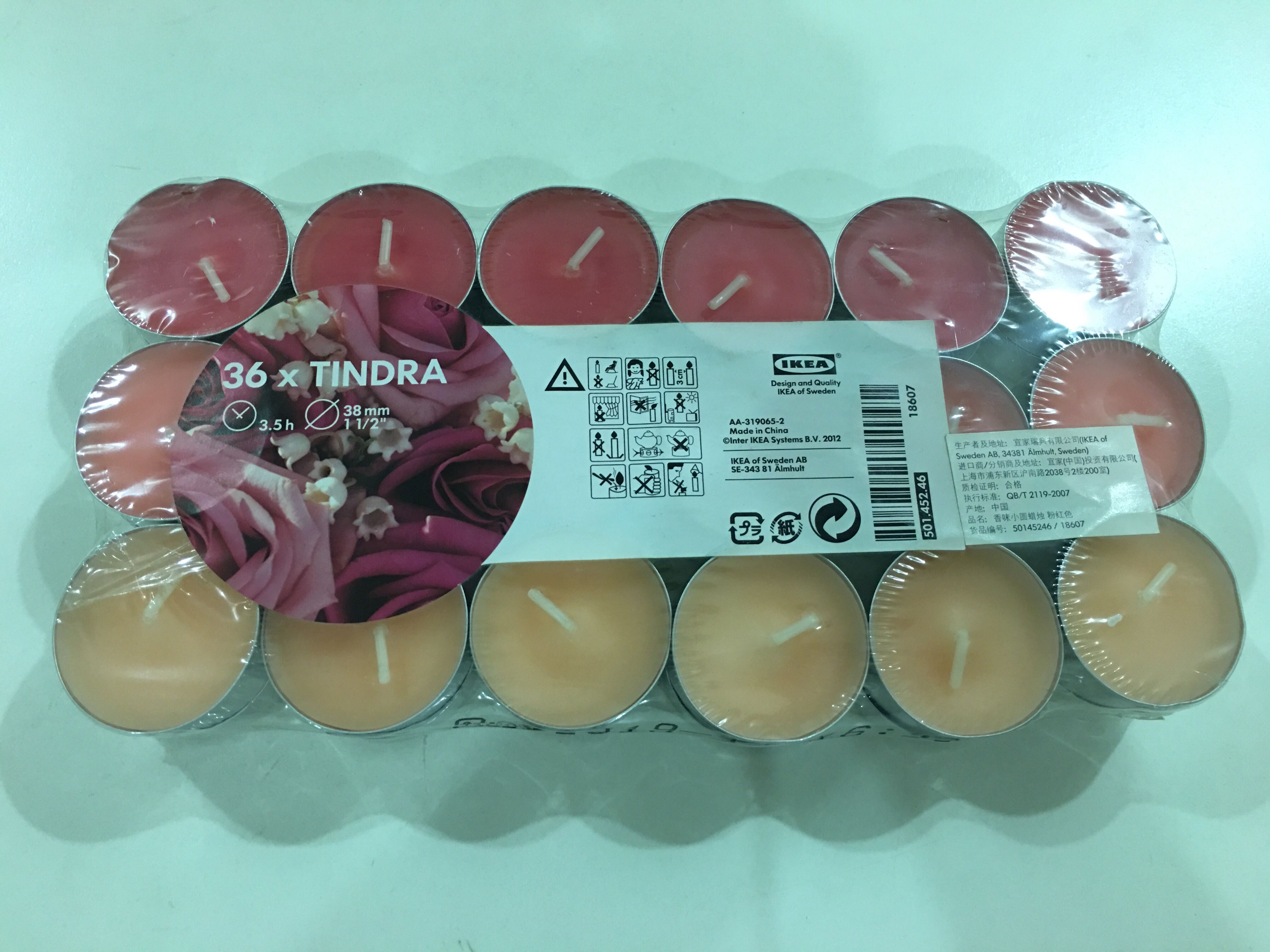 Ikea Scented Tealight Candle (Tindra 36x), Furniture & Home Living