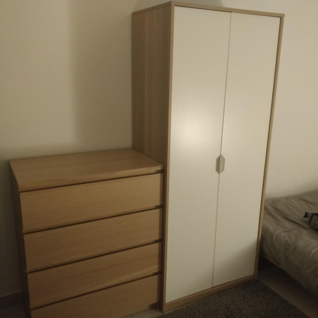 Ikea Wardrobe And Drawer Furniture Shelves Drawers On Carousell