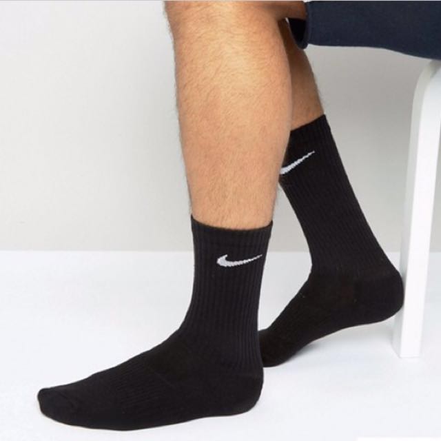tall black nike socks