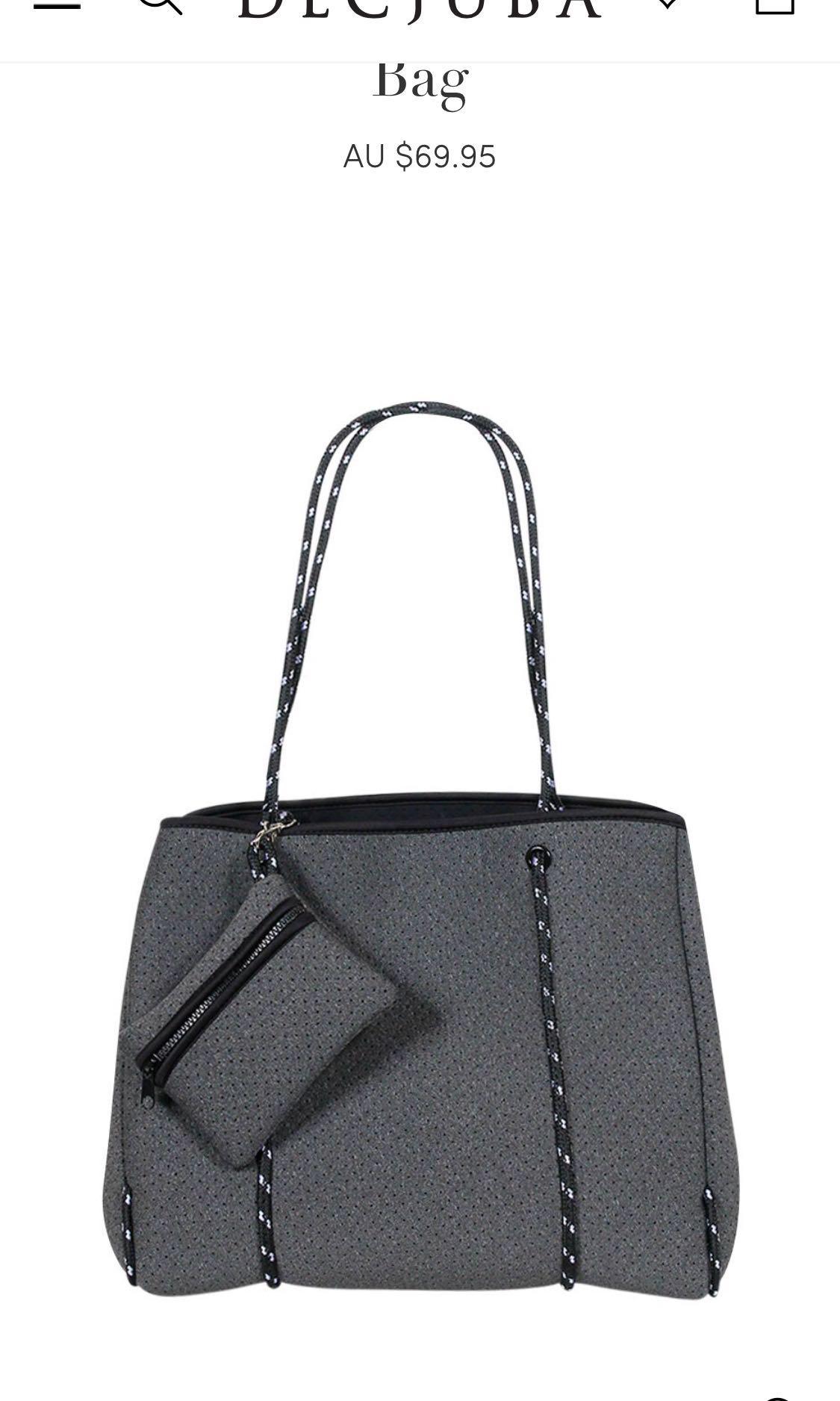 Luxe Punched Neoprene Tote Bag Women s Fashion Bags Wallets