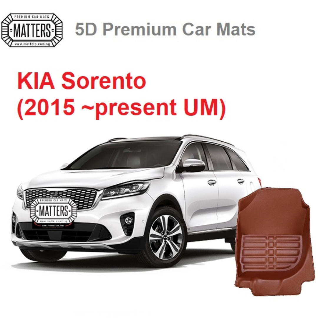 Matters 5d Premium Pu Leather Car Mats For Kia Sorento 2015