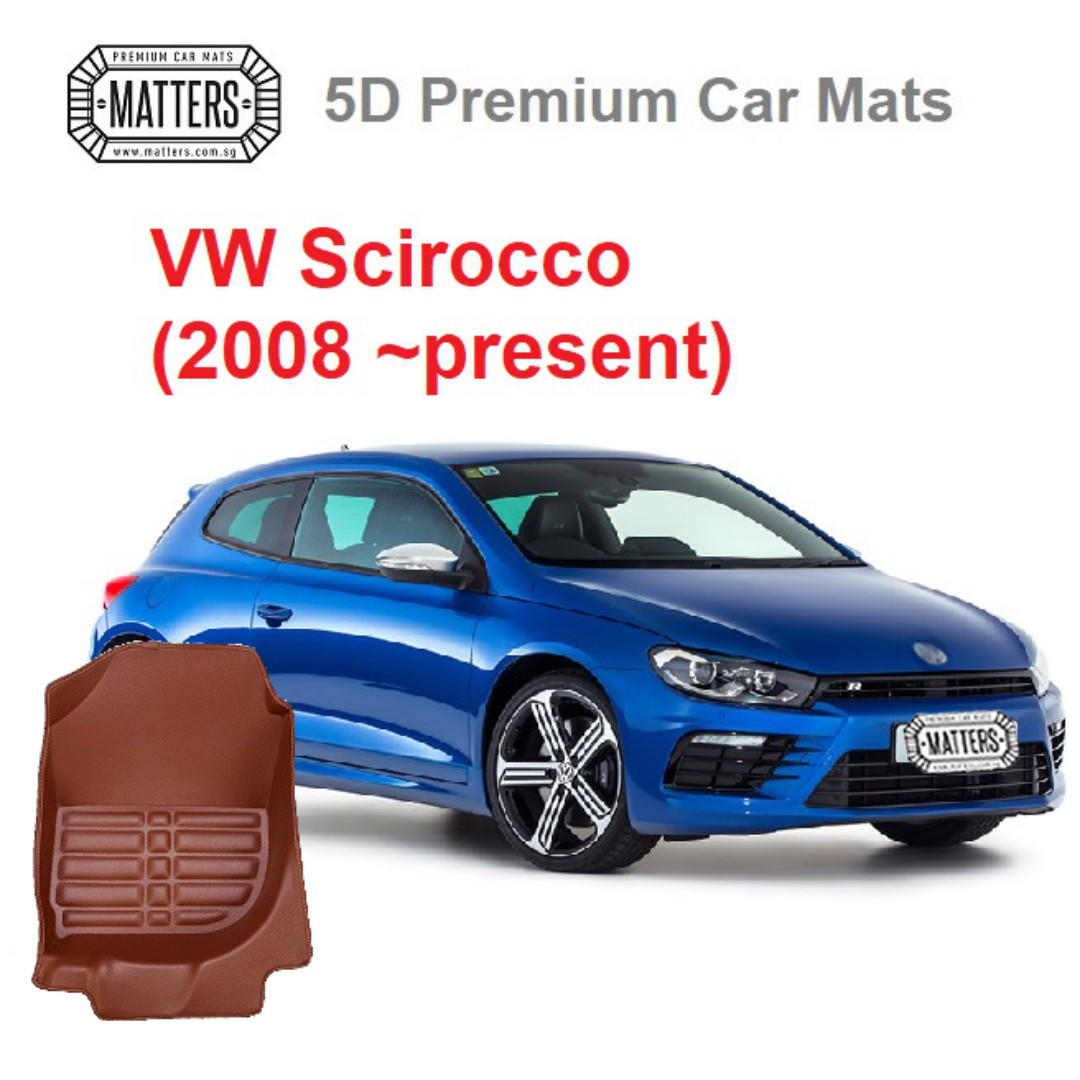 Matters 5d Premium Pu Leather Car Mats For Vw Scirocco 2008