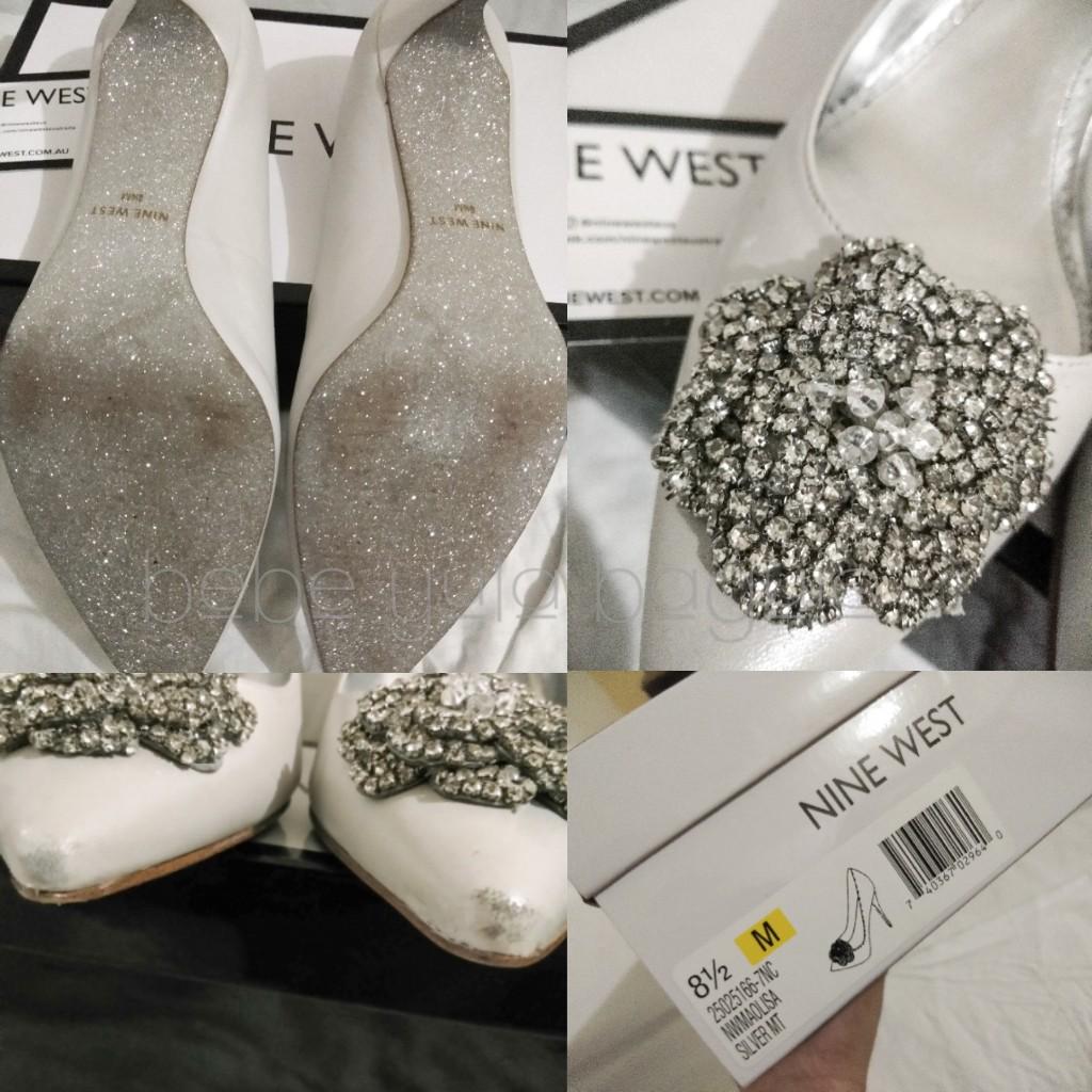 nine west wedding shoes for bride