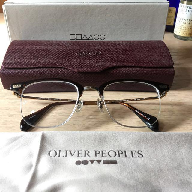 Oliver Peoples Executive OV1172T, 男裝, 手錶及配件, 眼鏡- Carousell