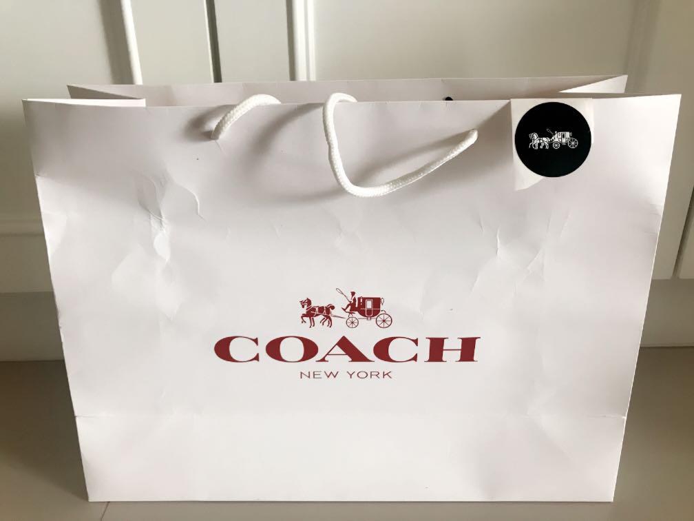 Coach paper bag outlet 2018