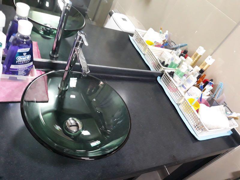 Polish of old solid surface vanity top, Furniture & Home Living