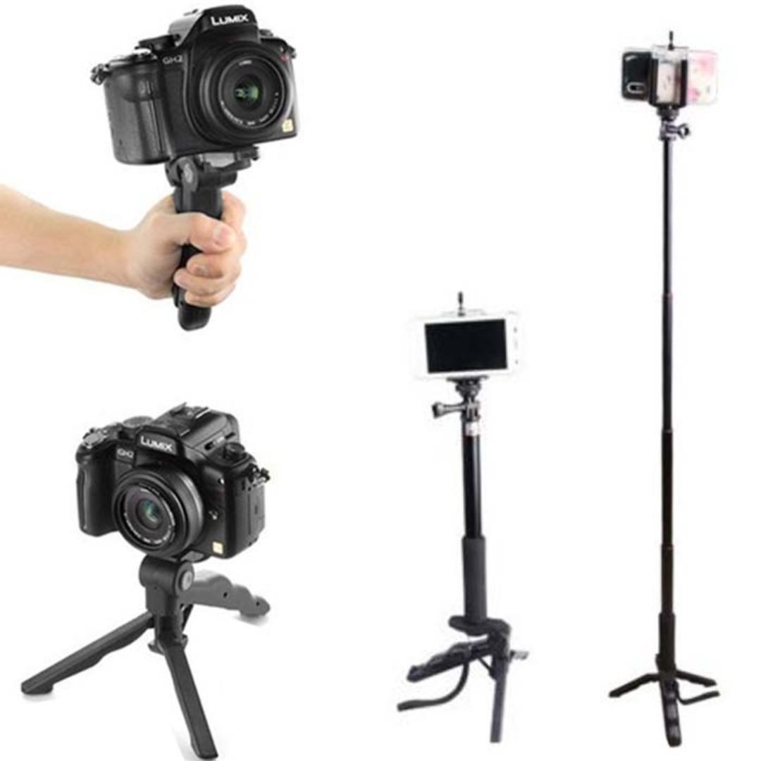 Proocam HM-10 Handle Mobile Tripod Mini Hand Grip Bar with Cell Phone ...