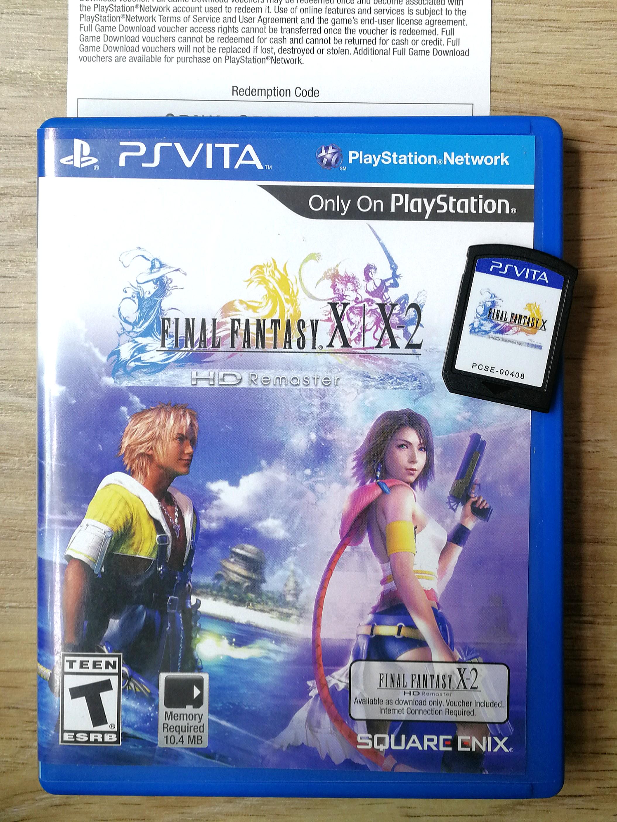 PS Vita Final Fantasy X / X2 Digital Download HD Remaster English Version