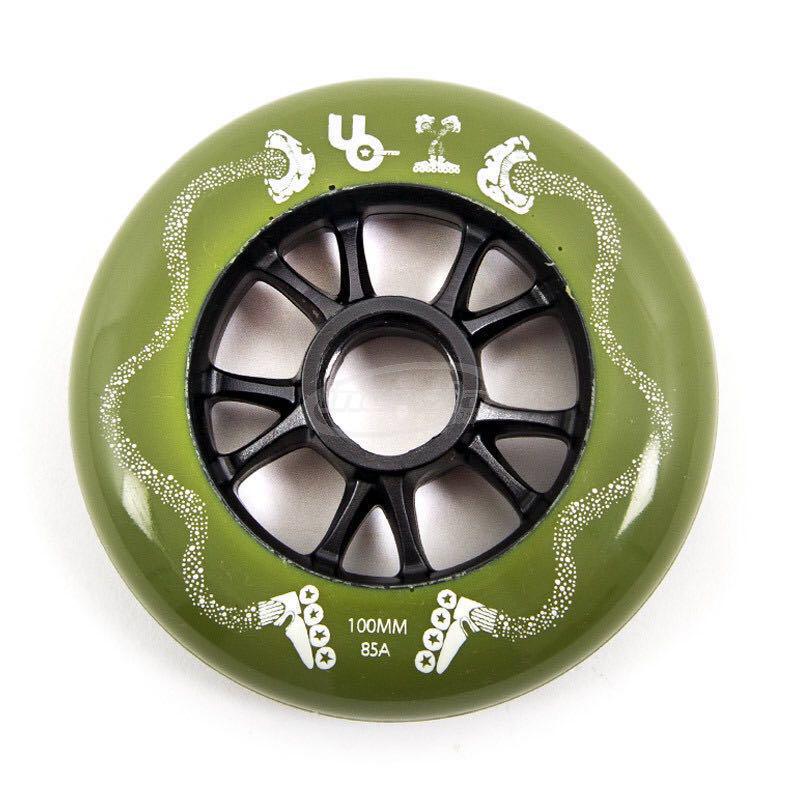 Undercover mushroom blading wheels 100mm inline skate (8 wheels