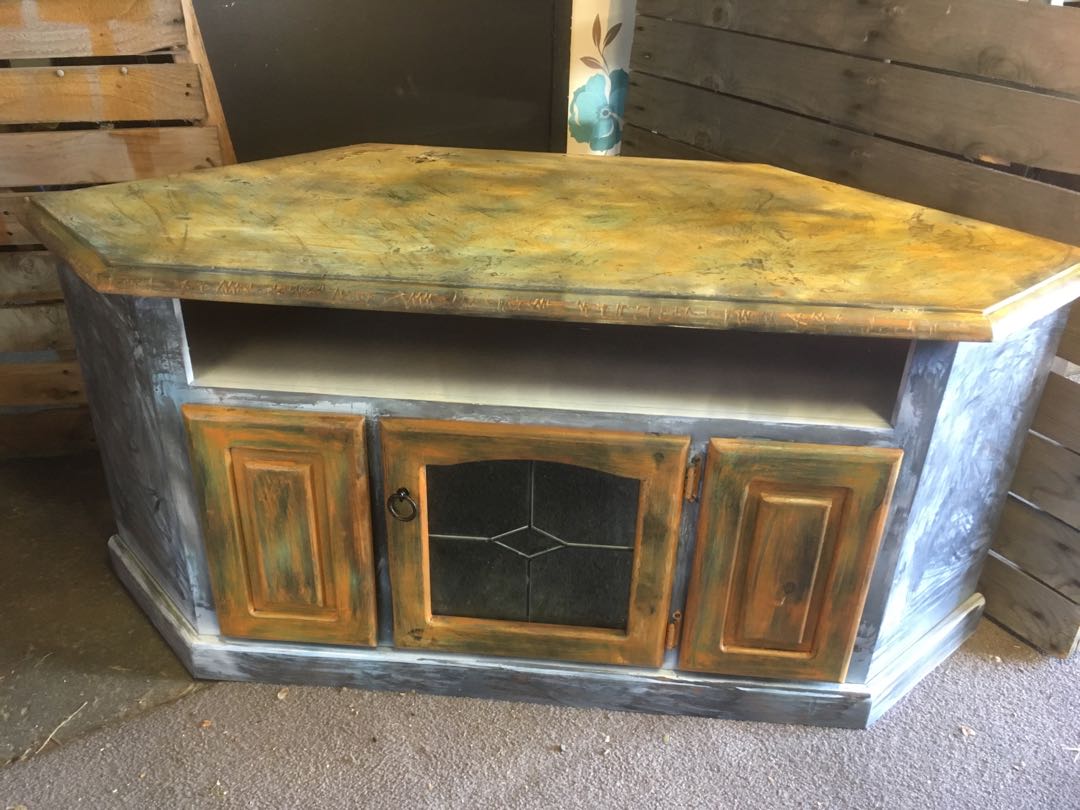 Upcycled Corner Tv Entertainment Unit Home Furniture Upcycled Corner Tv Entertainment Unit