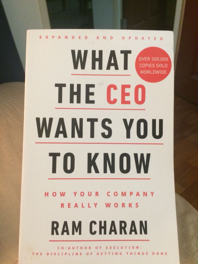 What The Ceo Wants You To Know By Ram Charan - 