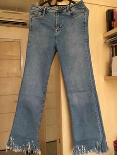 Zara cutbray pants original