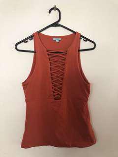 Kookai Cross Front Top