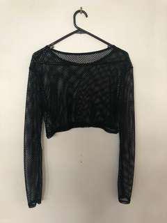 Cropped Festival Mesh Type Longsleeve