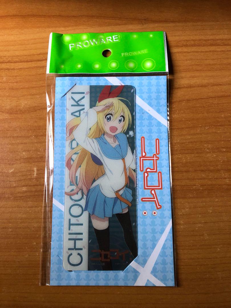 2 Shiny Silver Bookmarks Kirisaki Chitoge And Onodera