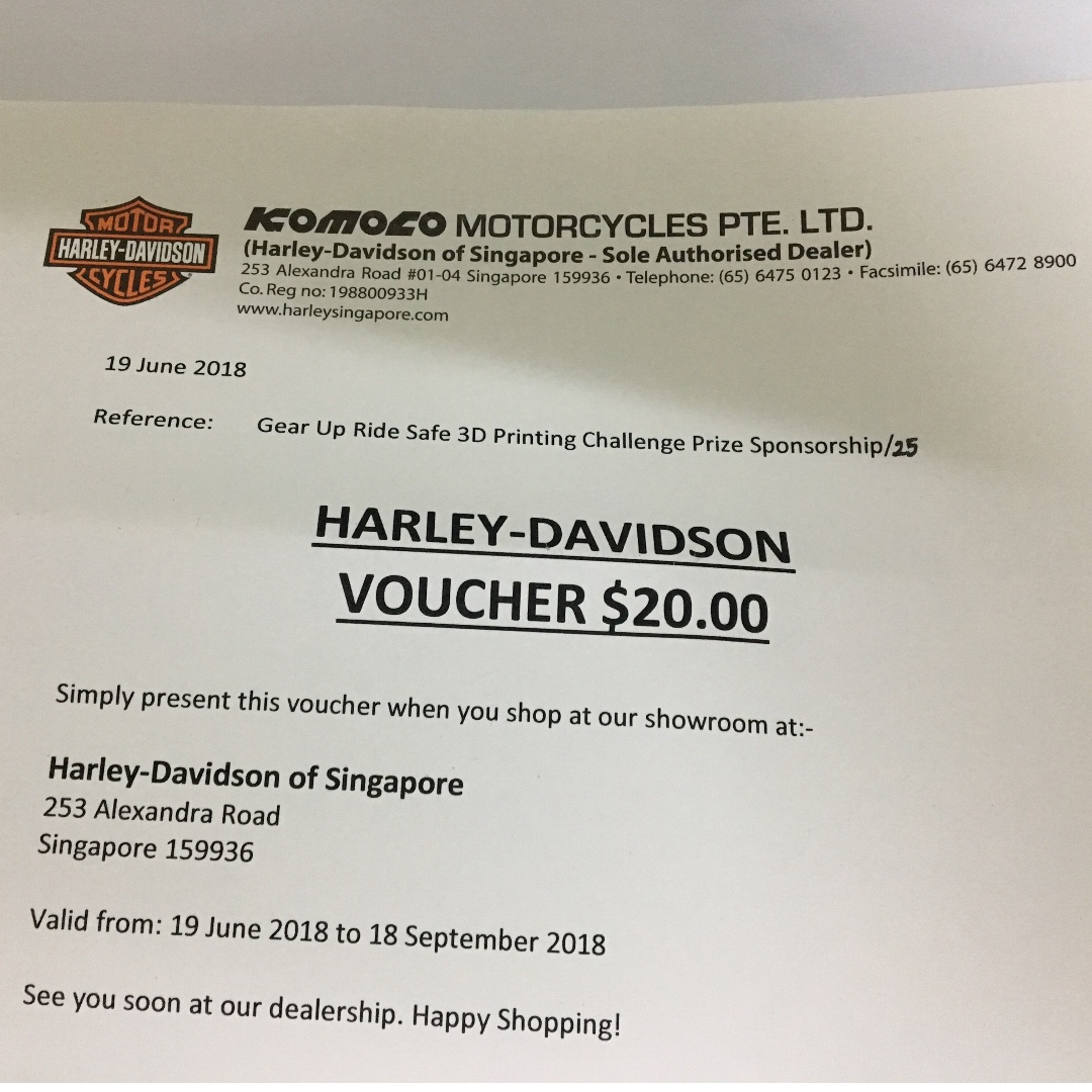 Harley shop davidson voucher