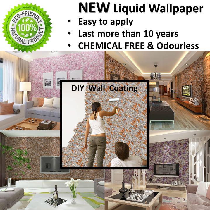 6d Liquid Wallpaper Coating Easy To Diy Furniture Home Decor