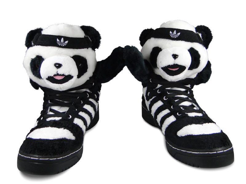 Adidas X Jeremy Scott Panda, Men's Fashion, Footwear, Sneakers on Carousell