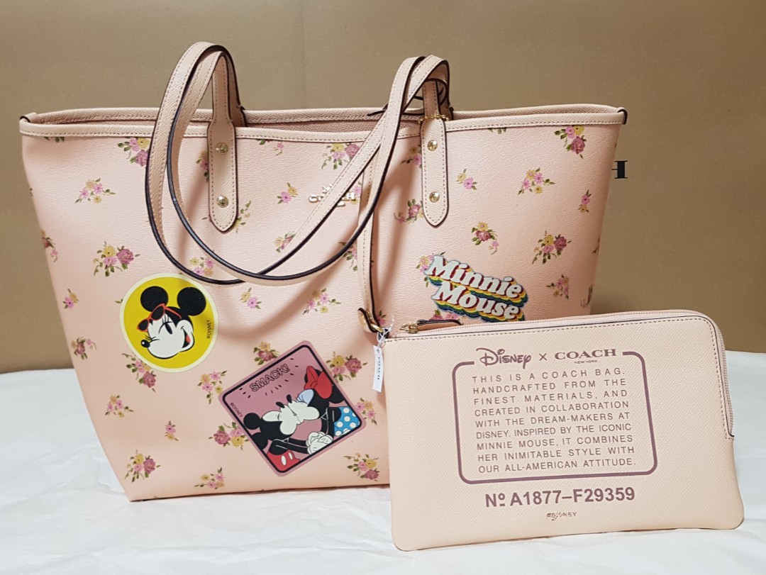 coach minnie mouse tote bag