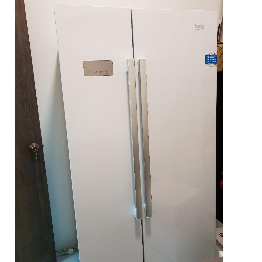 Beko 640l 2 Door Side By Side Refrigerator Asl141w Home Appliances Kitchenware On Carousell