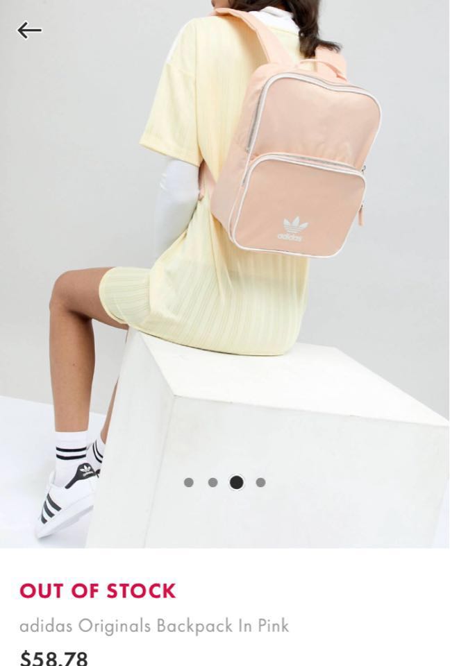 blush pink adidas backpack