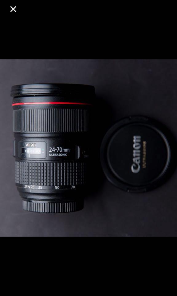 Canon 24 70 F2 8 L Ii Usm Photography Lenses On Carousell